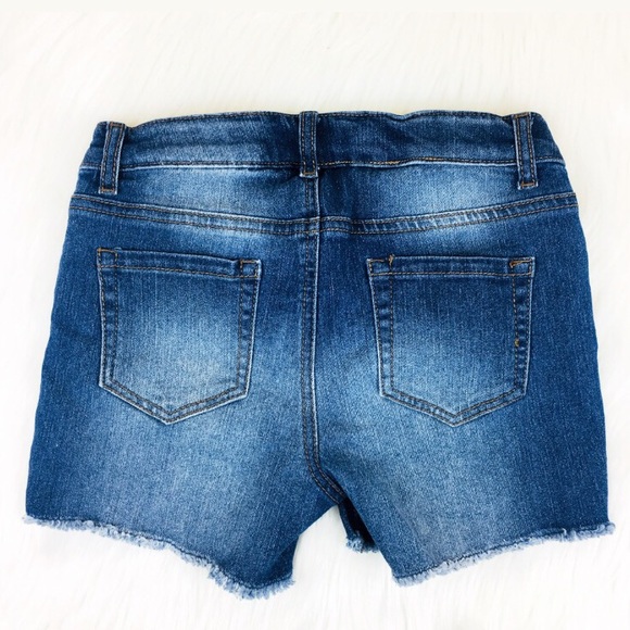 Cat & Jack Super Stretch Distressed Shorts 10/12 - Picture 3 of 5